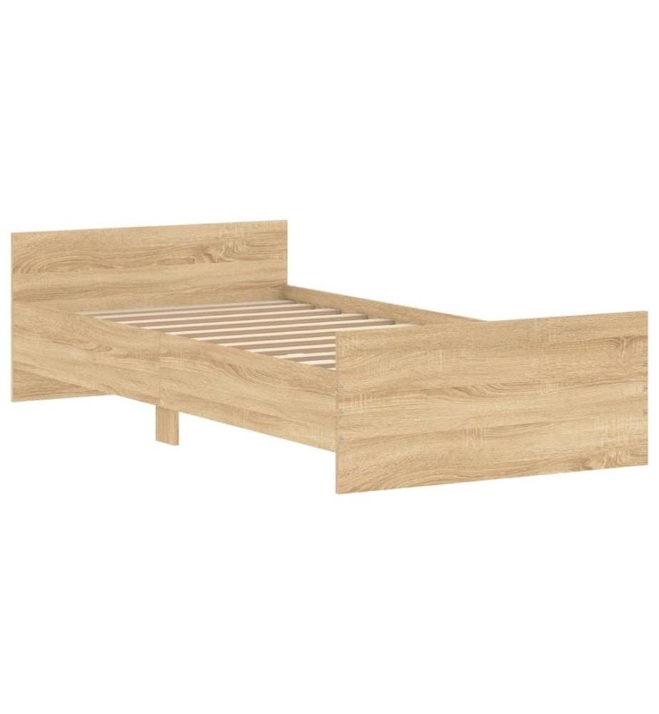 Bettgestell Sonoma-Eiche 90x200 cm Holzwerkstoff