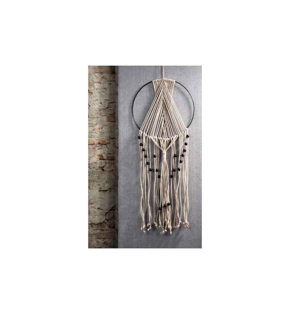 GLOREX - Laine Cordon de macramé tissé 5 mm, 500 g, Brun