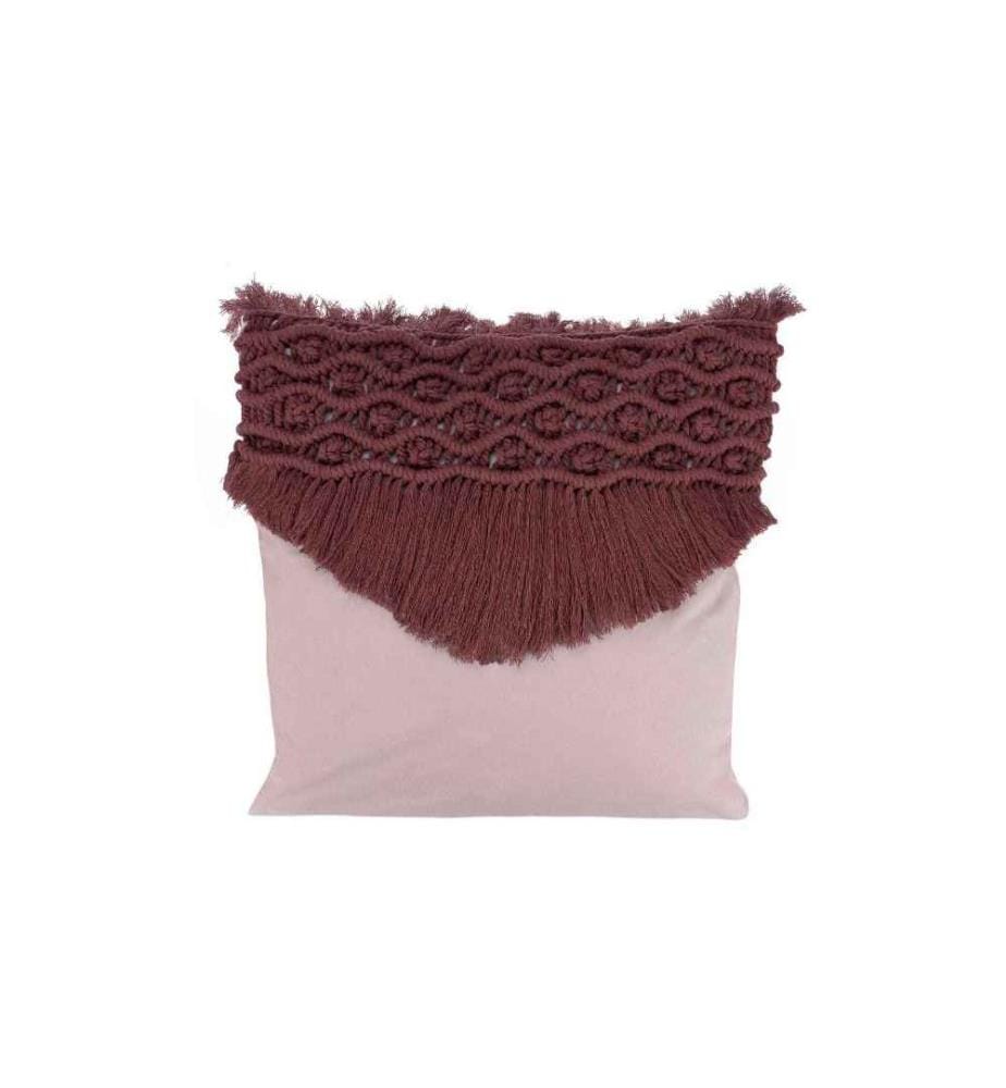 GLOREX - Wolle Makramee Rope gedreht 5 mm, 500 g, Rot