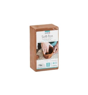 GLOREX - Modelliermasse Soft-Ton 2500g, Terracotta