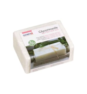GLOREX - Glycerinseife Öko mit Aloe Vera 500 g, Opak