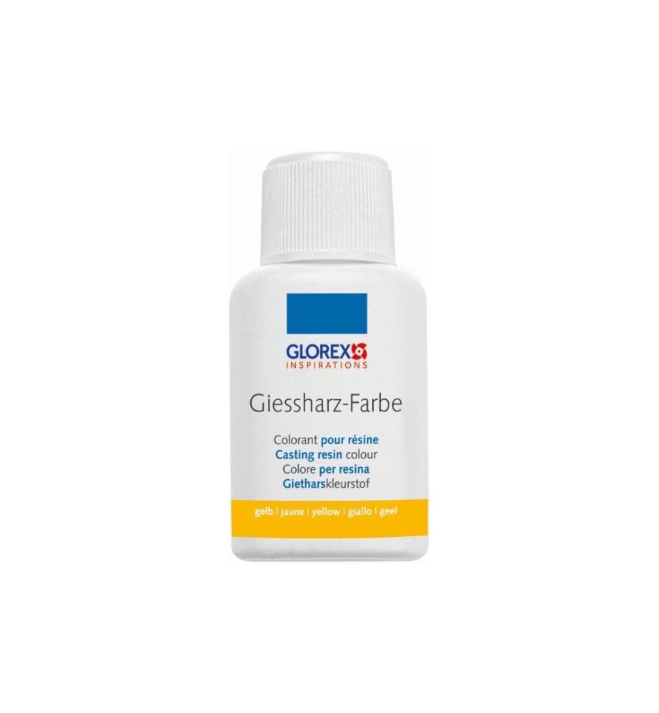 GLOREX - Farbpigmente Giessharz Farbe 20 ml, Gelb