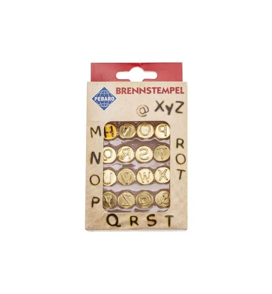 GLOREX - Brennstempel Buchstaben M-Z 16-teilig