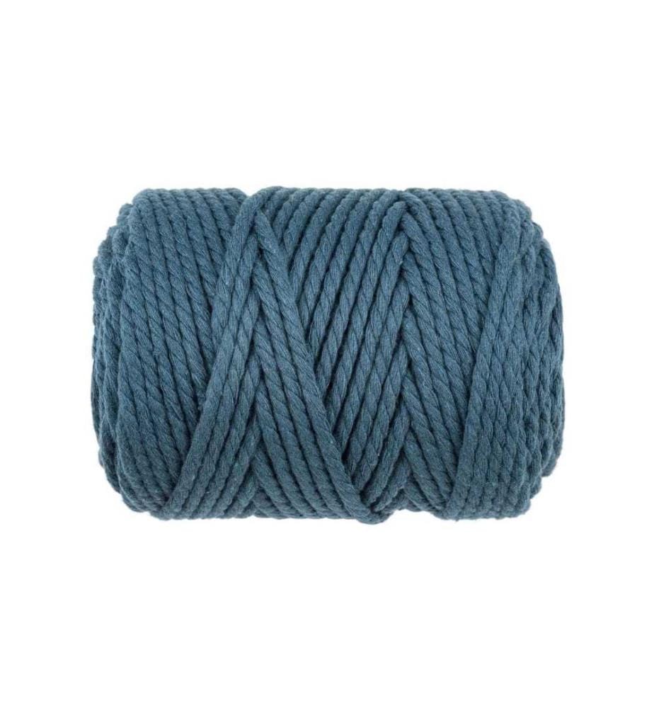GLOREX - Laine Macramee Rope torsadé 85 m x 5 mm, 500g, turquoise