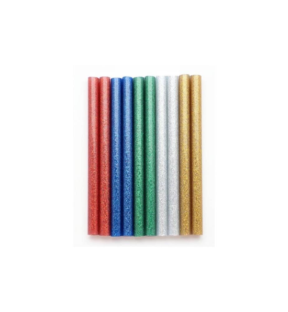 GLOREX - Bâtonnet de colle avec paillettes 7.5 x 100 mm , 10 pièces