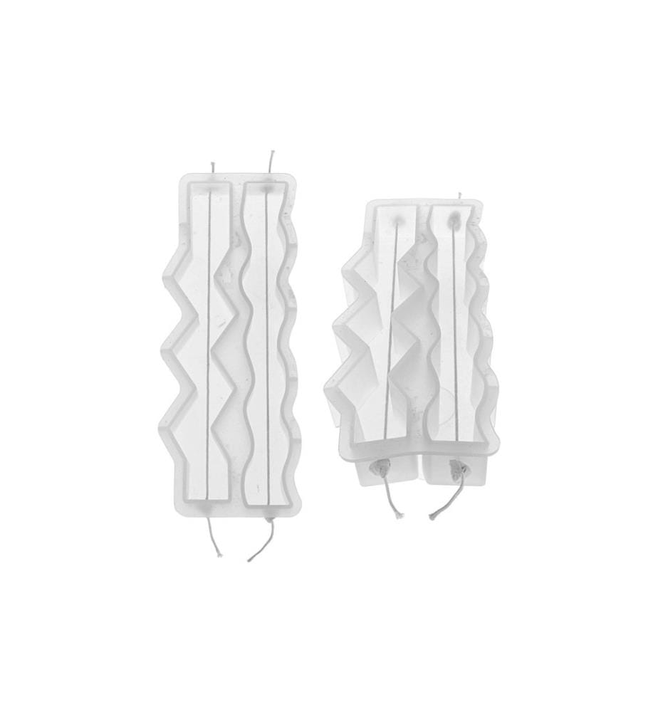 GLOREX - Kerzengiessform Welle Zickzack 23 x 2.8 x 2.5 cm