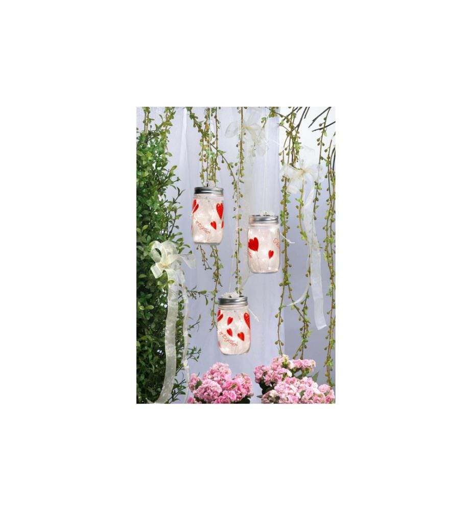 GLOREX - Glas mit Deckel Lili Rose 200 ml