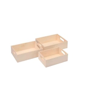 GLOREX - Holzartikel Mini-Tablett-Set Mini-Tablett
