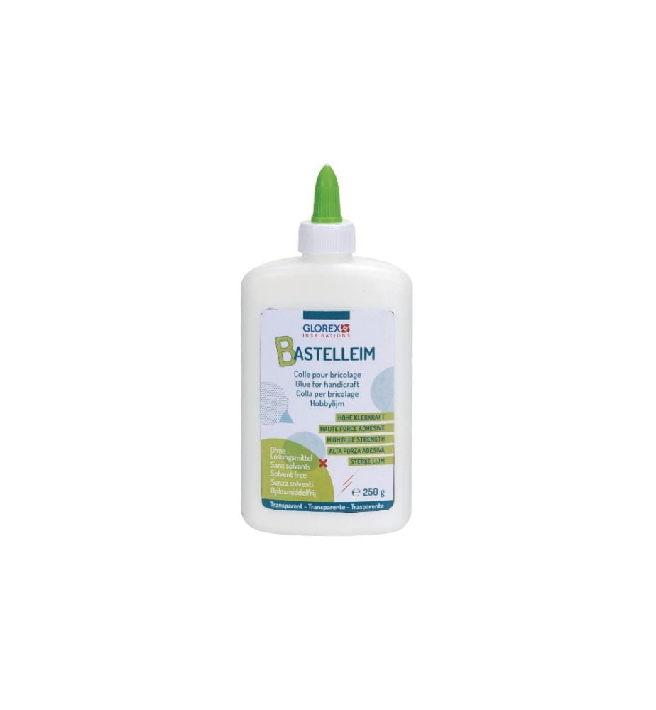 GLOREX - Colle de bricolage Slime 250 g, blanc
