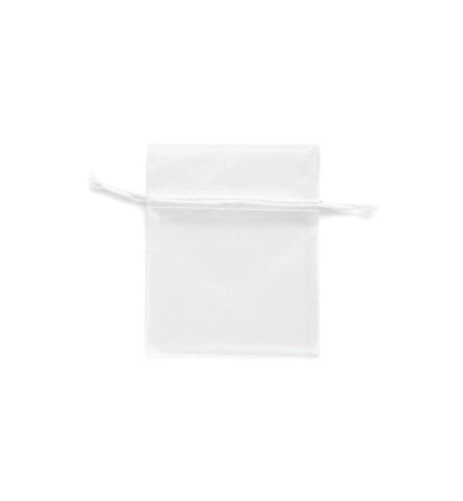 GLOREX - Organzabeutel Organza 4 Stück, weiss