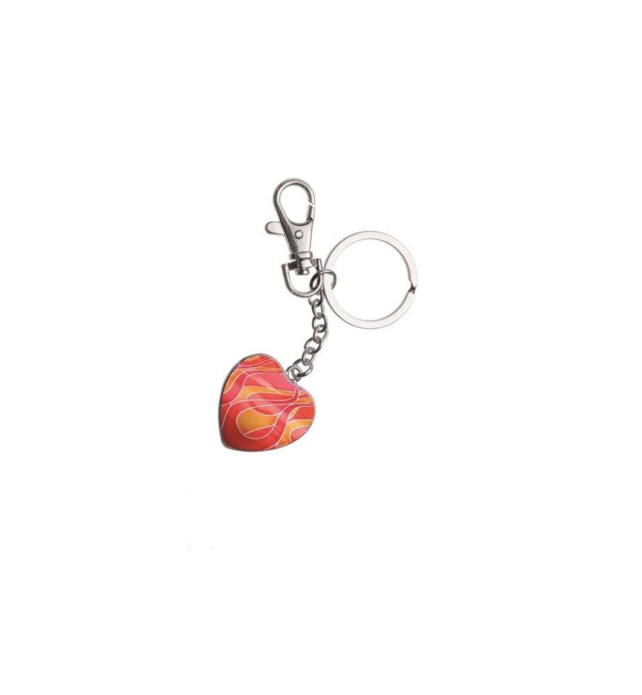 GLOREX - Porte-clés Cabochon Coeur, double face, 32 x 32 mm