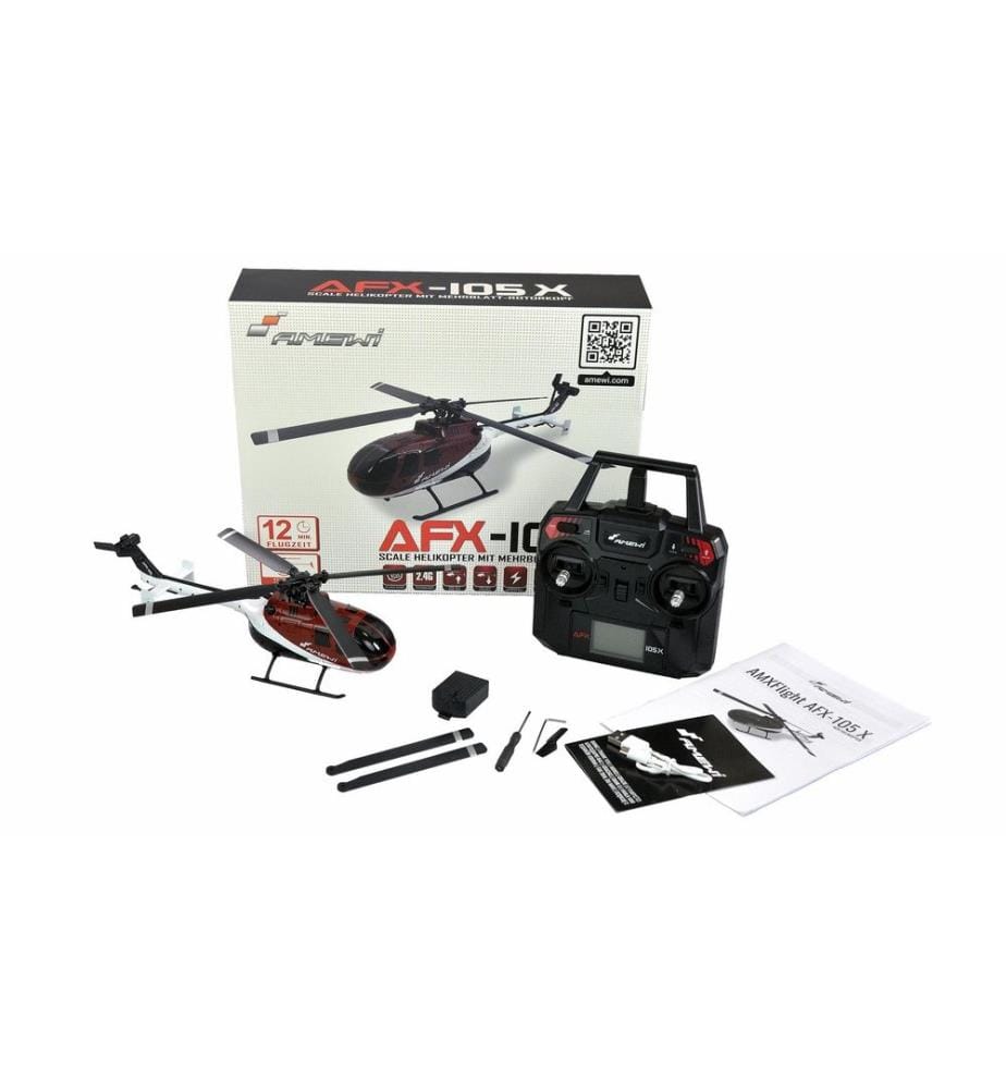 AMEWI - Helikopter AFX-105 X Rot, 4-Kanal RTF