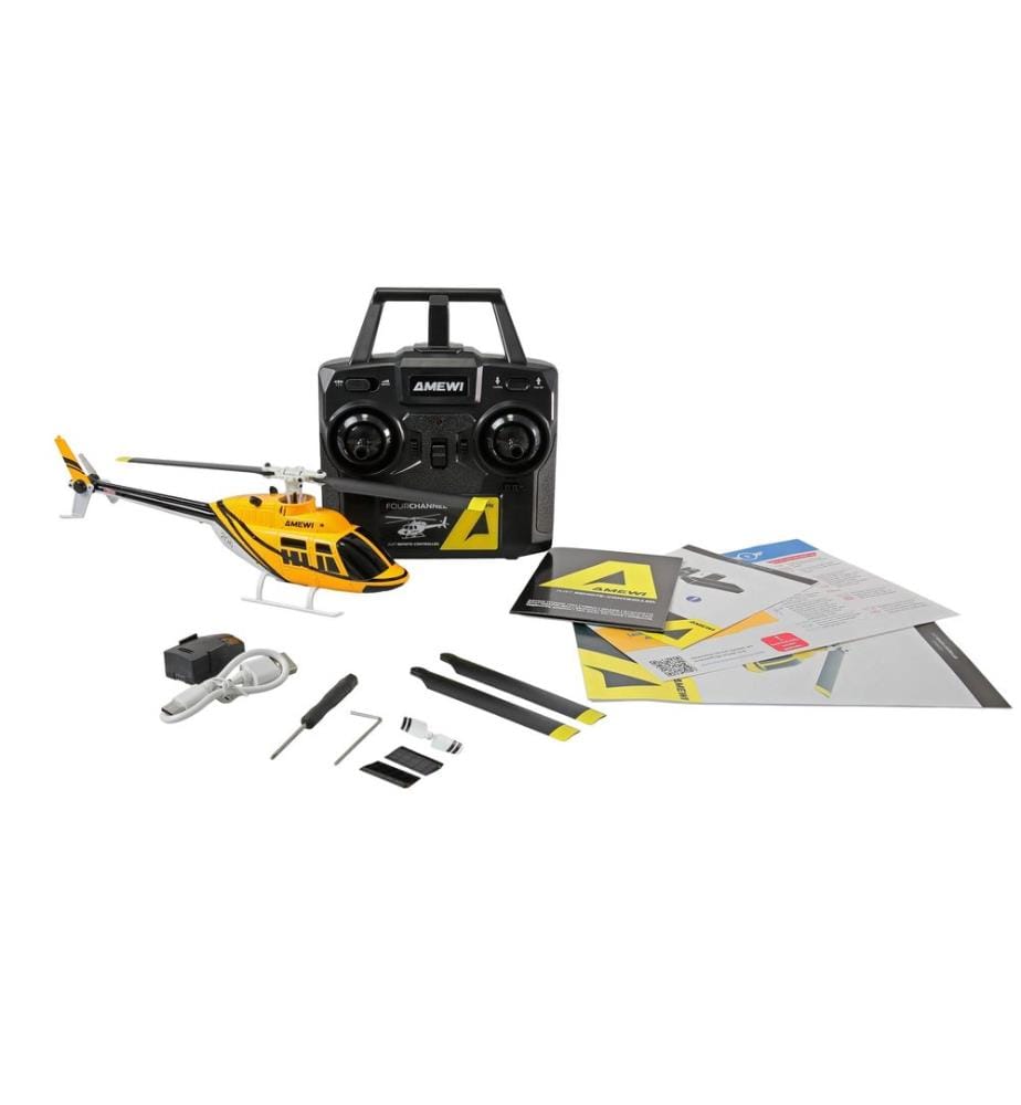 AMEWI - Hélicoptère Bell 206 Jet Ranger 4 canaux 6G RTF
