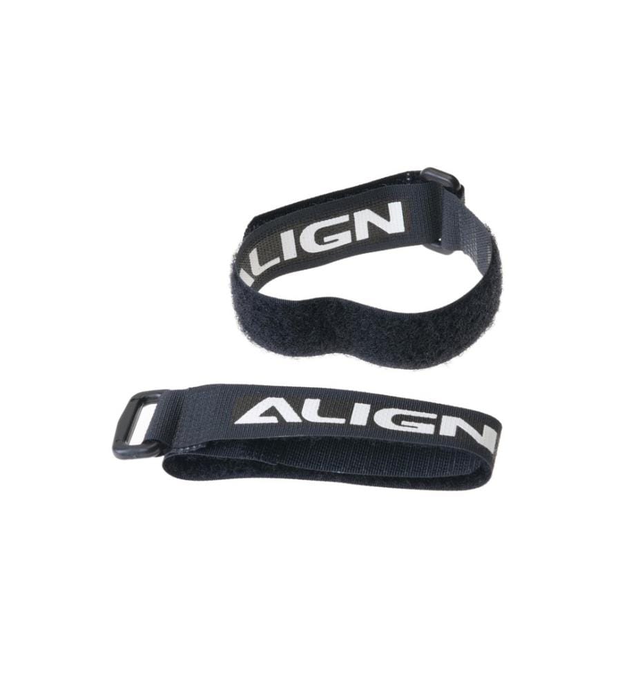 ALIGN - Bande à dragonne 20 x 260 mm Noir, 2 pièces