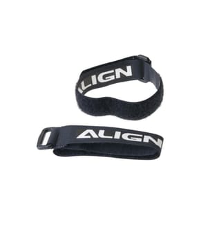 ALIGN - Bande à dragonne 20 x 260 mm Noir, 2 pièces