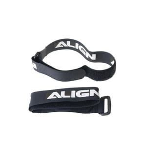 ALIGN - Bande à dragonne 20 x 340 mm Noir, 2 pièces