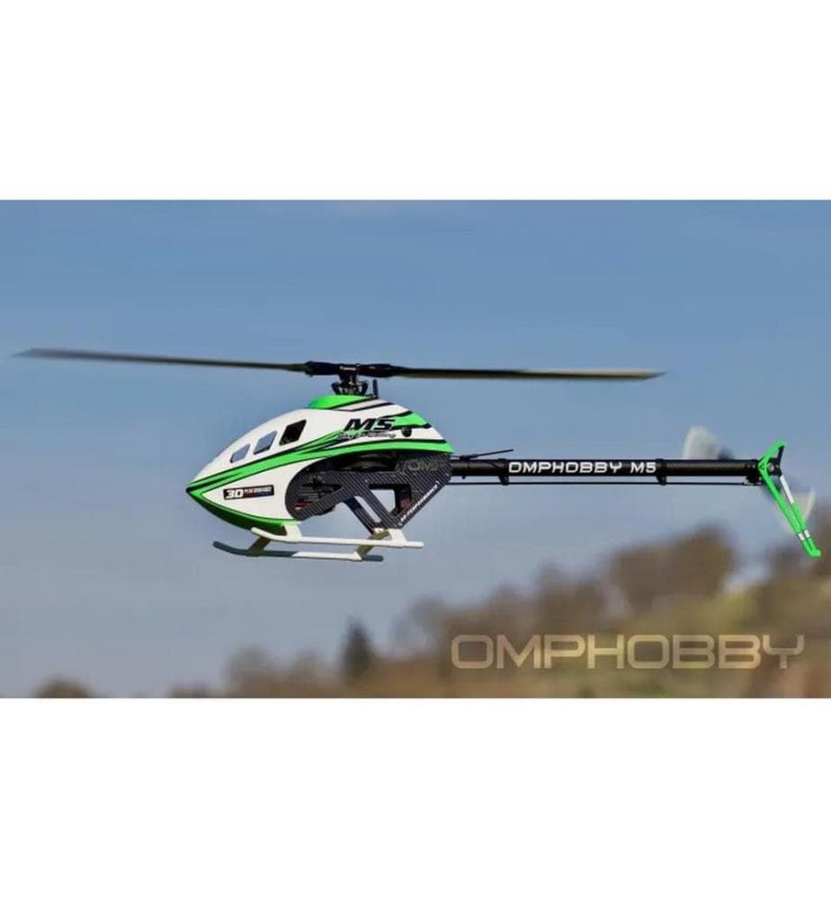 OMPHOBBY - Helikopter M5 Aurora-Green Bausatz und Rotorblätter