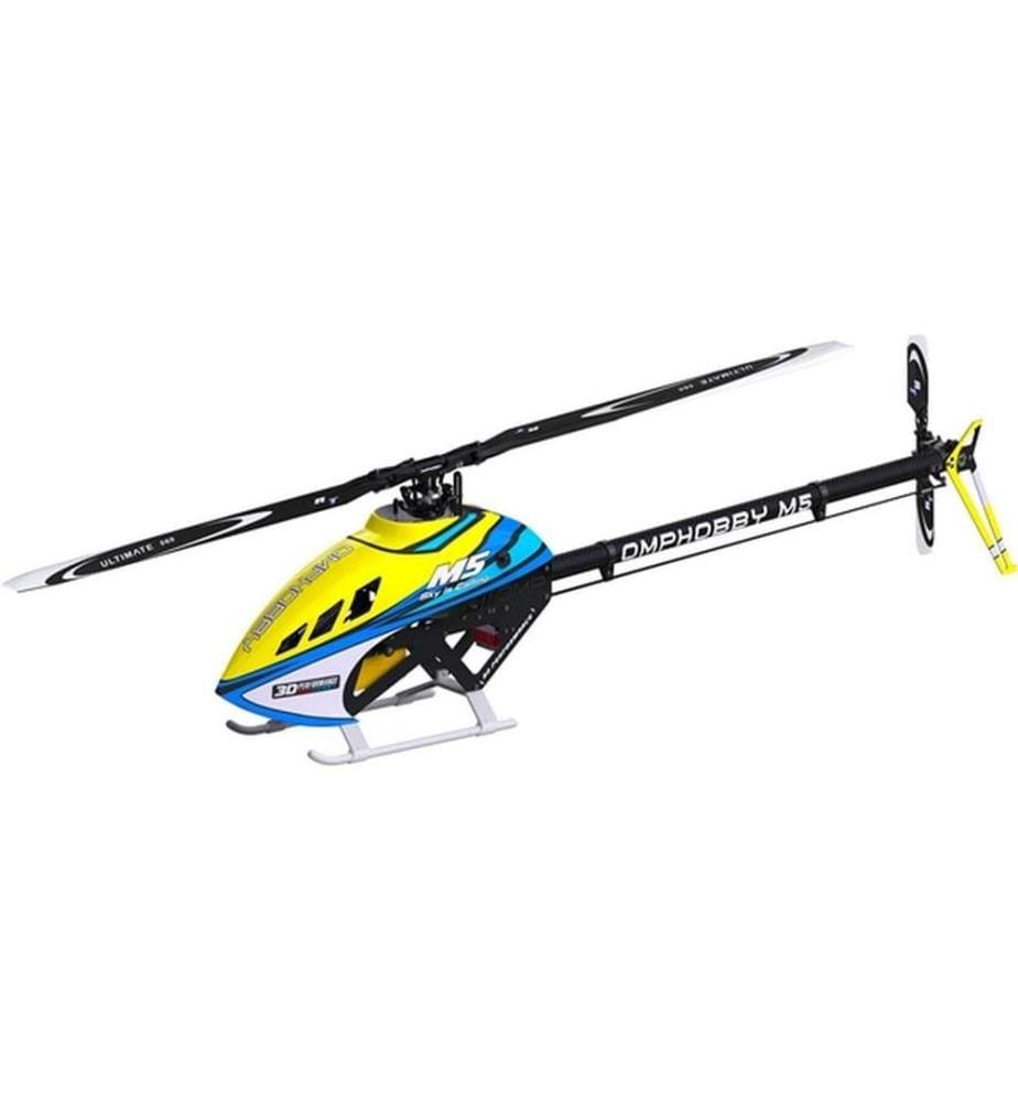 OMPHOBBY - Helikopter M5 Solar-Yellow Bausatz und Rotorblätter
