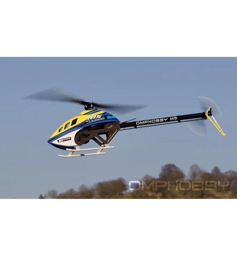 OMPHOBBY - Helikopter M5 Solar-Yellow Bausatz und Rotorblätter