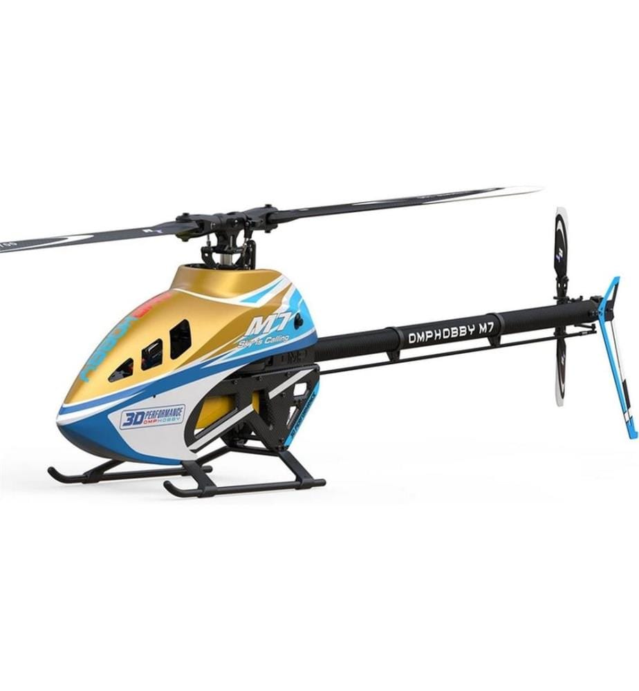 OMPHOBBY - Hélicoptère M7 Topaz Or Kit de construction et pales de rotor