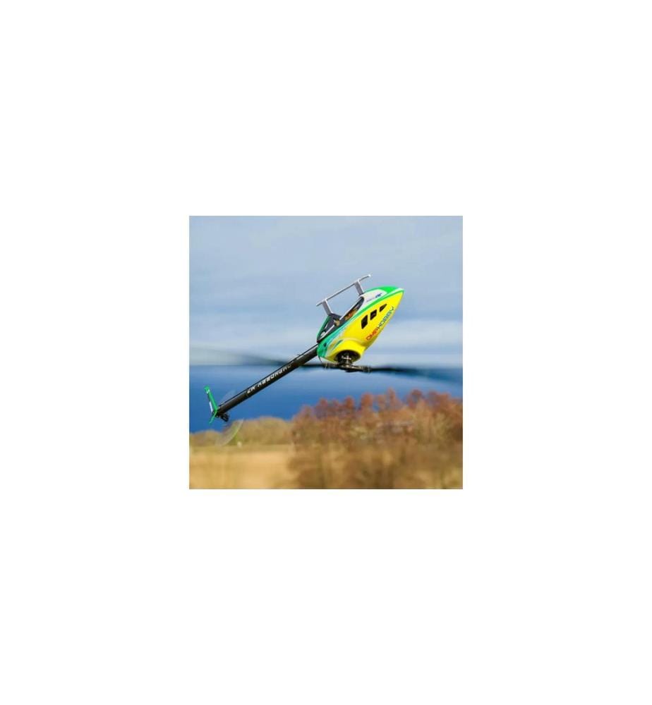 OMPHOBBY - Hélicoptère M7 Jaune citron Kit de construction et pales de rotor