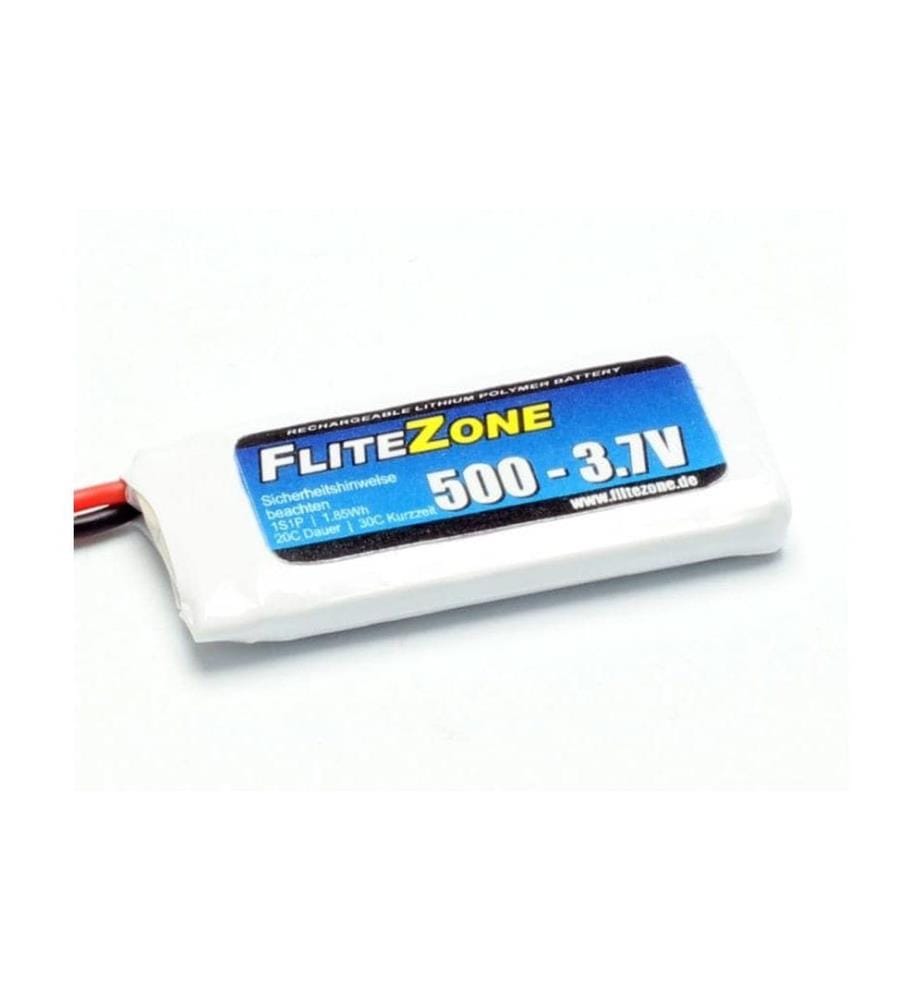 FliteZone - Batterie RC LiPo 500 mAh 3.7 V 20C