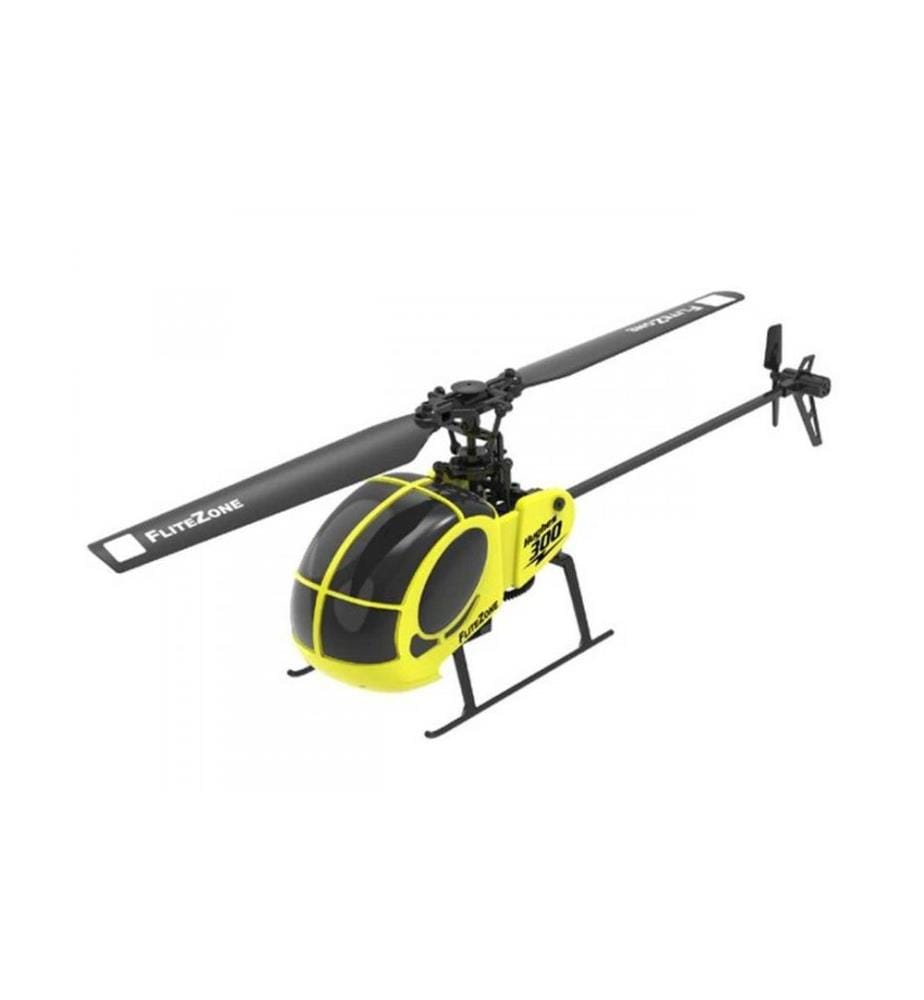 FliteZone - Helikopter Hughes 300 Gelb, 4-Kanal, 6G, RTF
