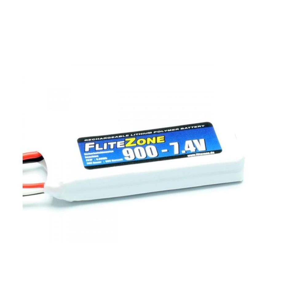 FliteZone - Batterie RC LiPo 900 mAh 7,4 V 30C