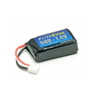 FliteZone - Batterie RC LiPo 500 mAh 7.4 V 30C 120x
