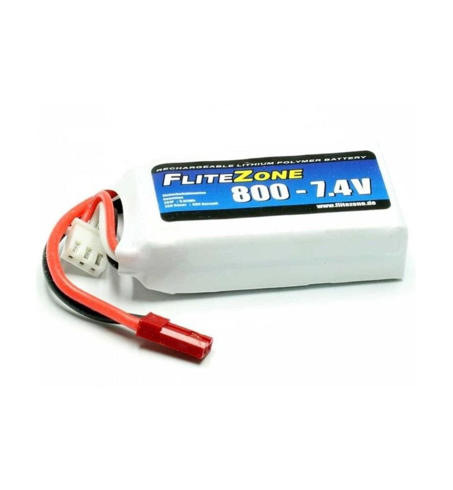FliteZone - Batterie RC LiPo 800 mAh 7.4 V 25C