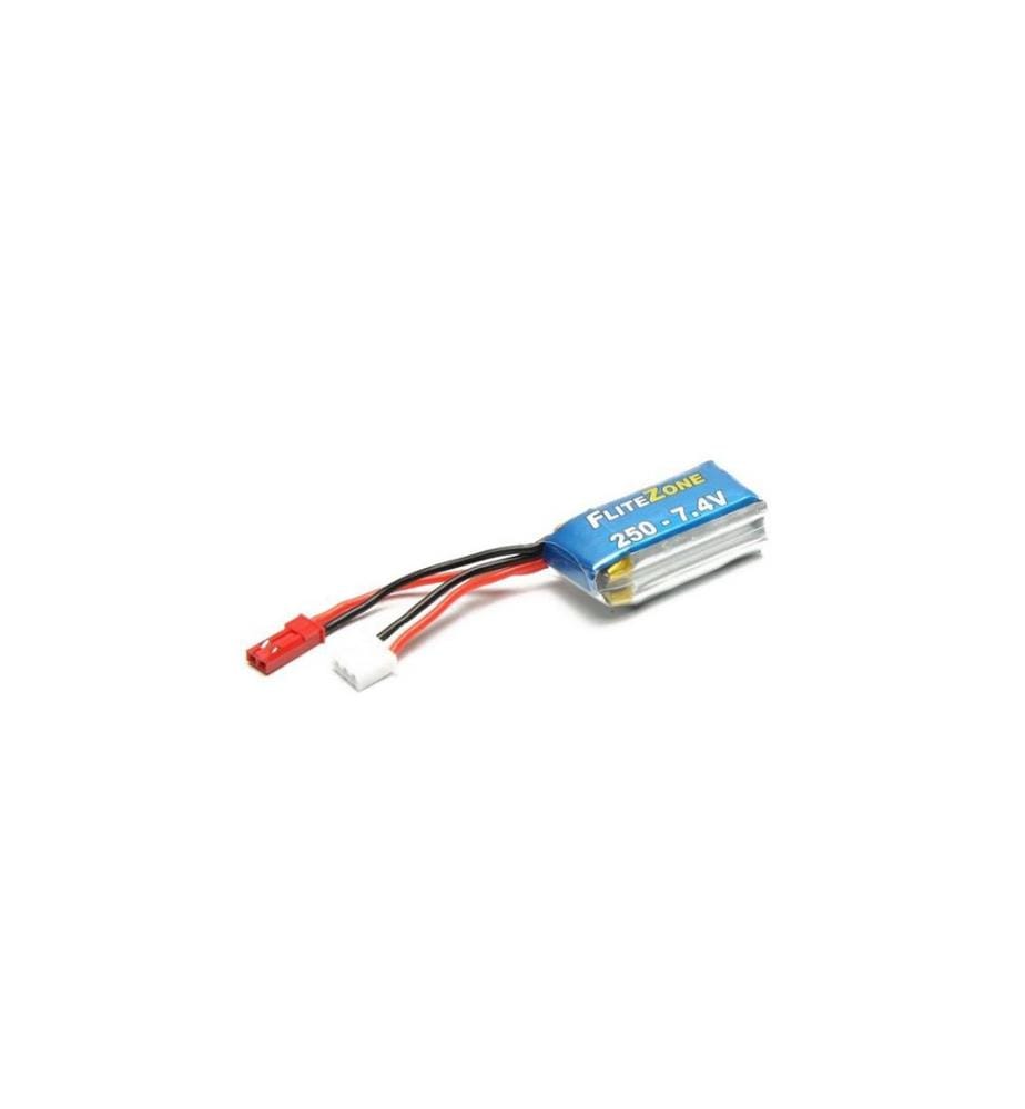 FliteZone - Batterie RC LiPo 250 mAh 7.4 V 35C
