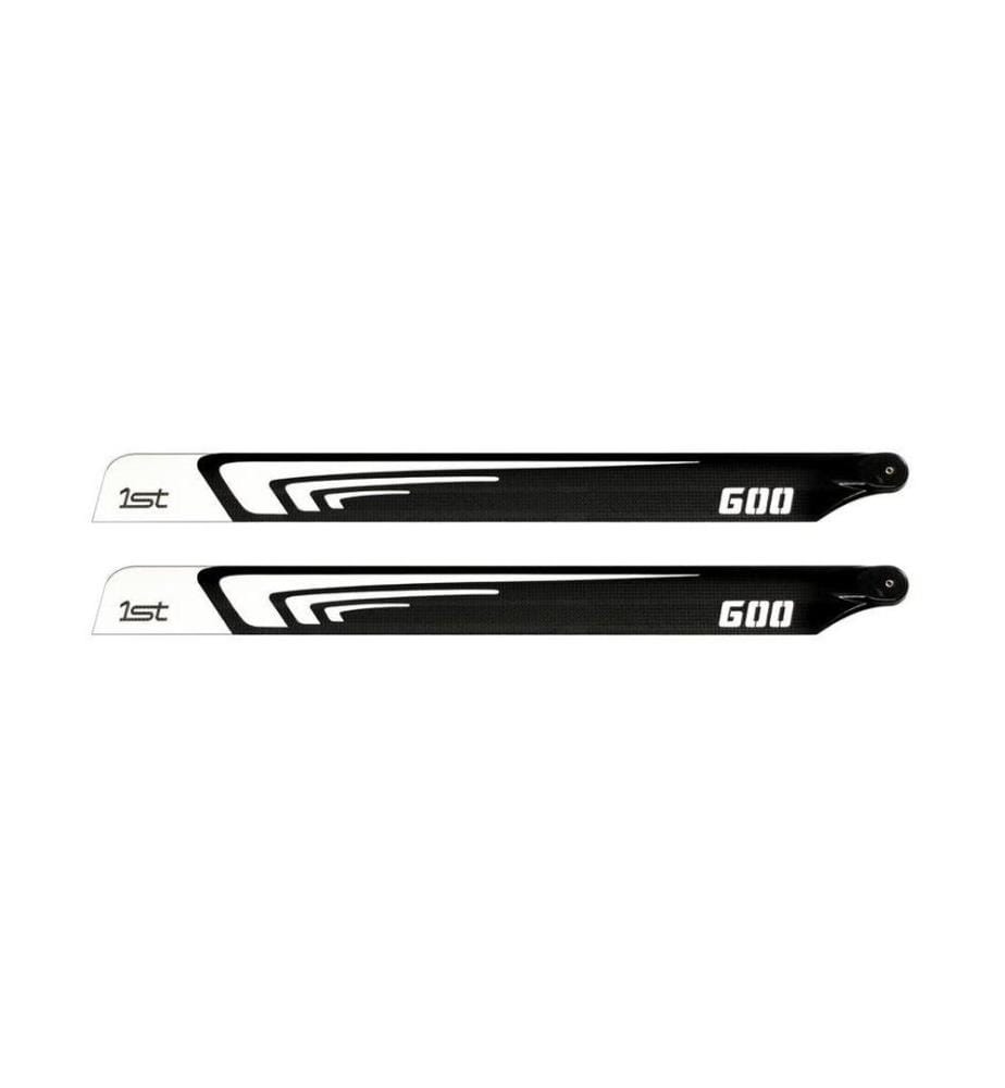 1st - Hauptrotorblätter Carbon 600 mm FBL 2 Stück