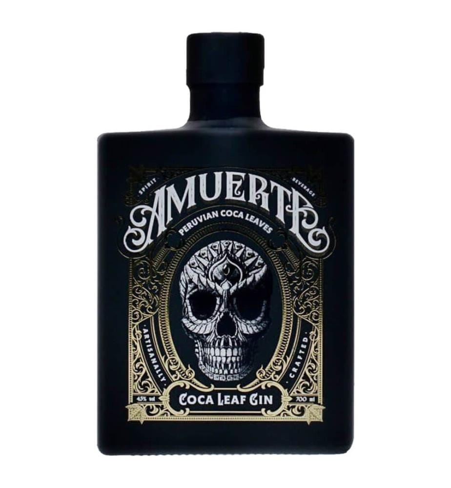 5x Gin Coca Leaf Amuerte - 70 cl