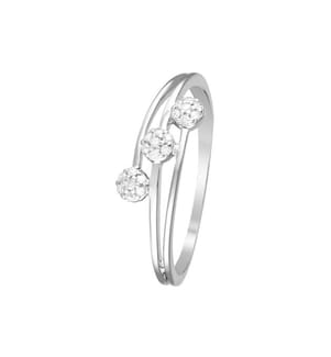 Bague Triade - Or Blanc 375/1000