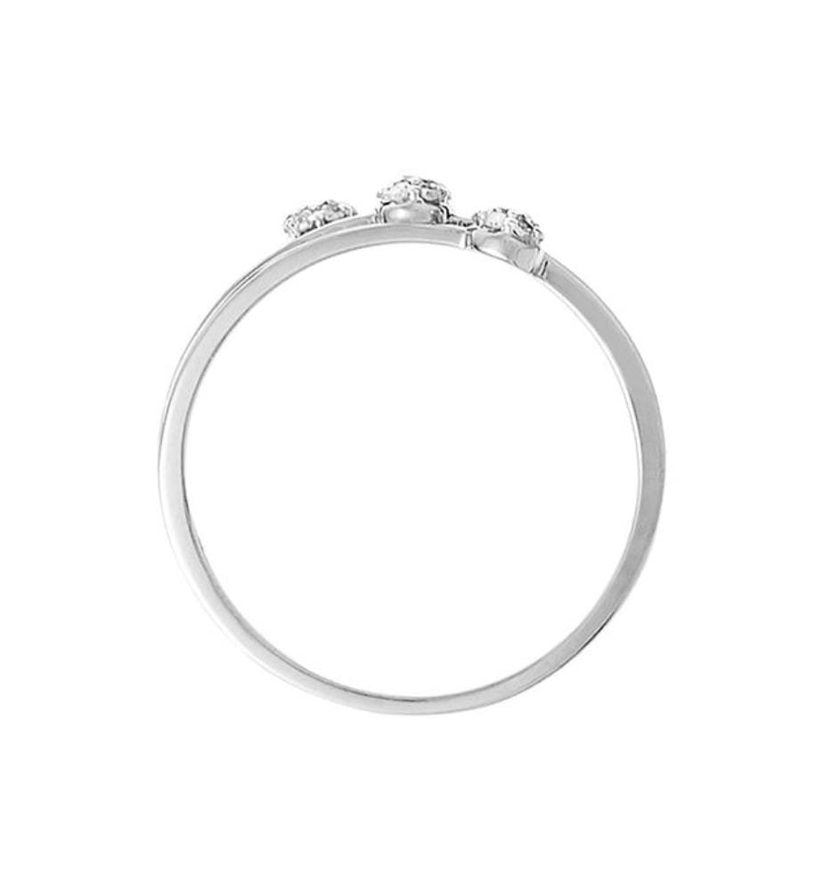 Bague Triade - Or Blanc 375/1000