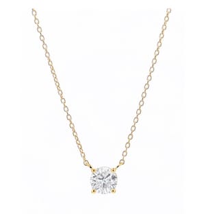 Collier Solitaire "Délicat" - Or Jaune 375/1000