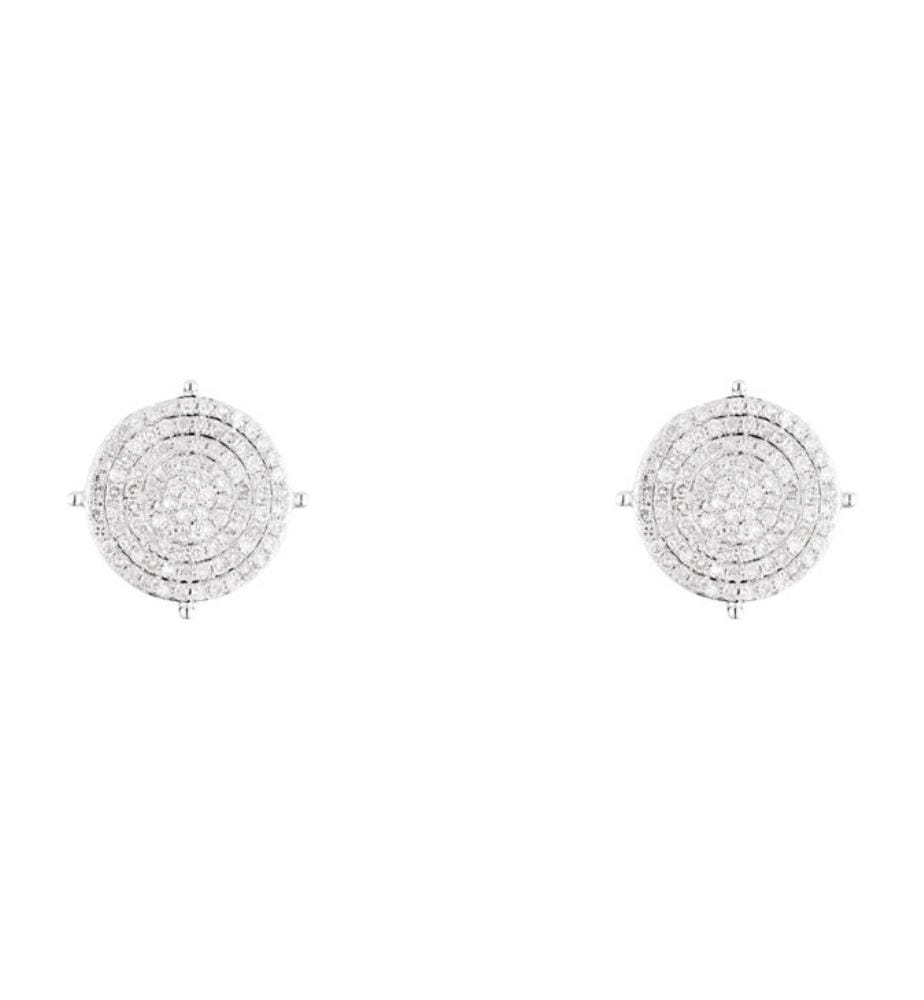 Boucles d'oreilles Sublissime - Or Blanc 375/1000