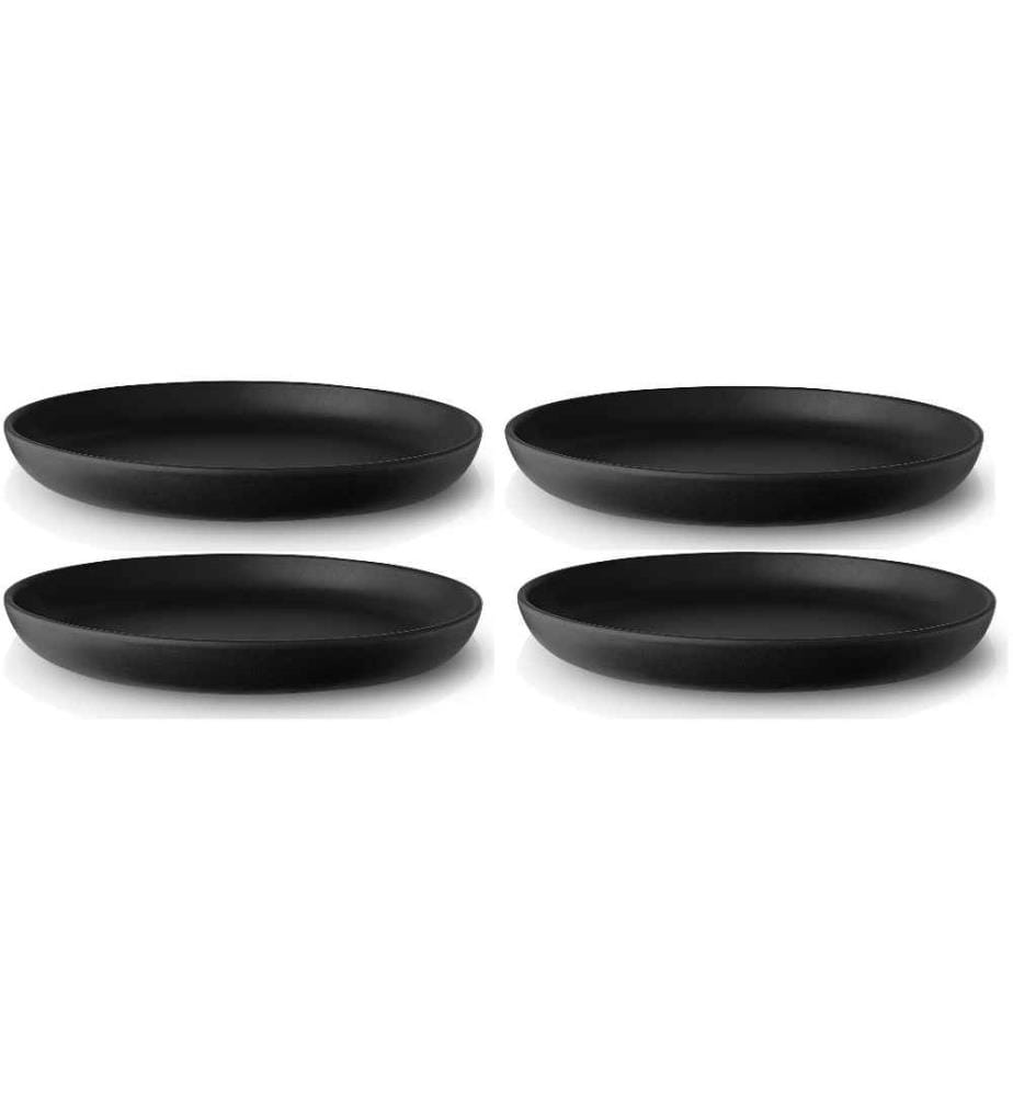 EVA SOLO - Frühstücks- & Dessertteller Nordic Kitchen 4 Stück, Schwarz