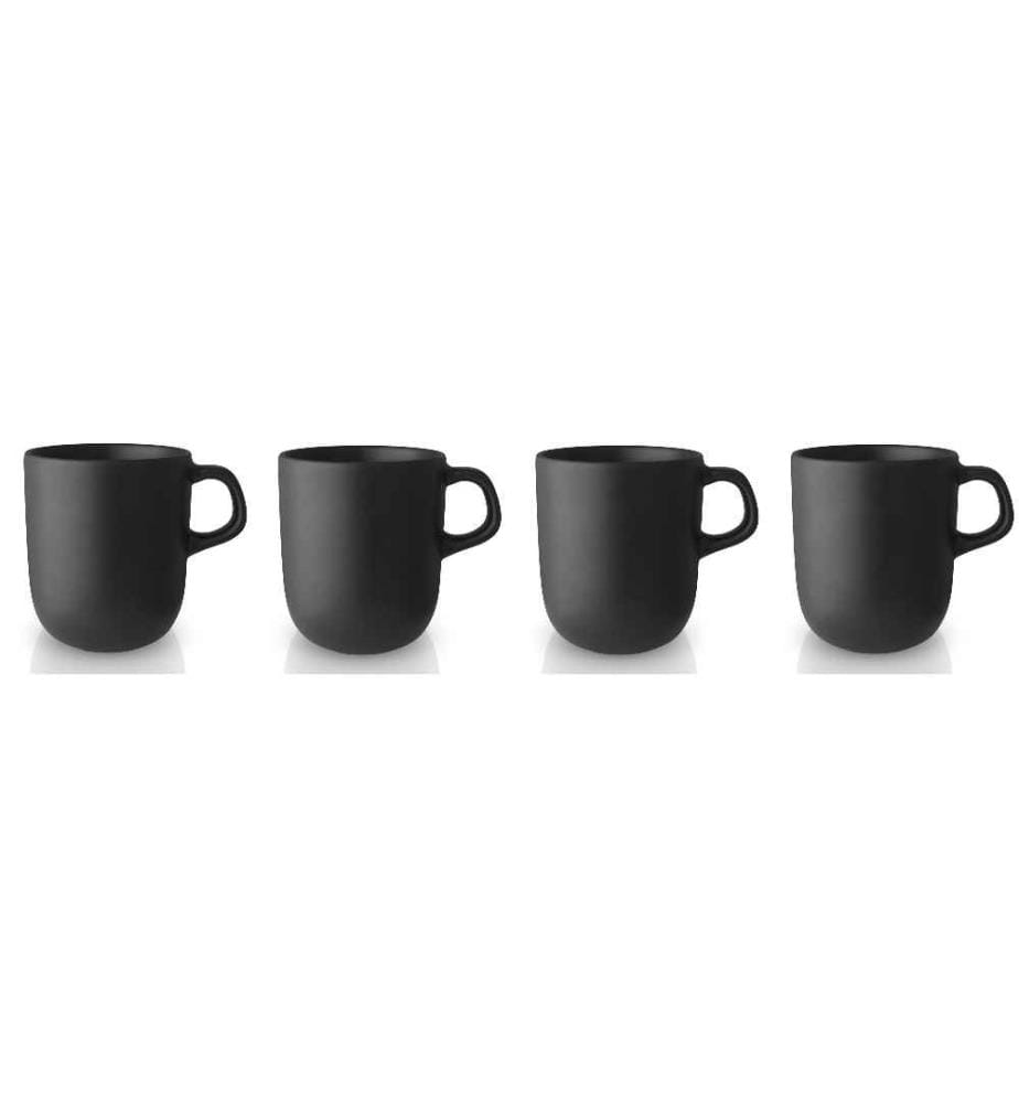 EVA SOLO - Kaffeetasse Nordic Kitchen 300 ml, 4 Stück, Schwarz