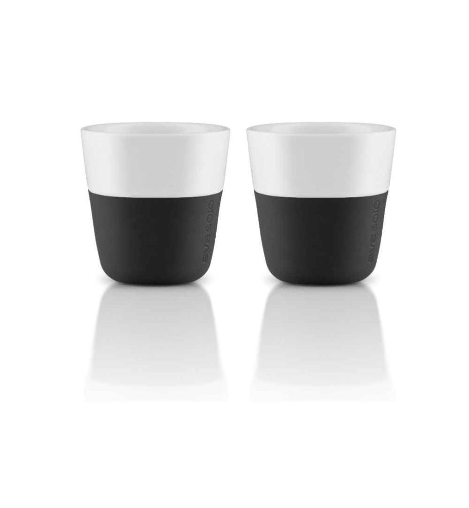 EVA SOLO - Espressotasse 80 ml, 2 Stück, Schwarz/Weiss