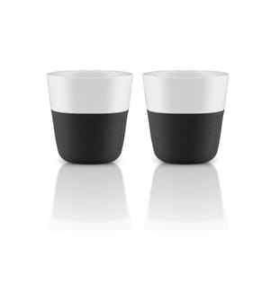 EVA SOLO - Espressotasse 80 ml, 2 Stück, Schwarz/Weiss