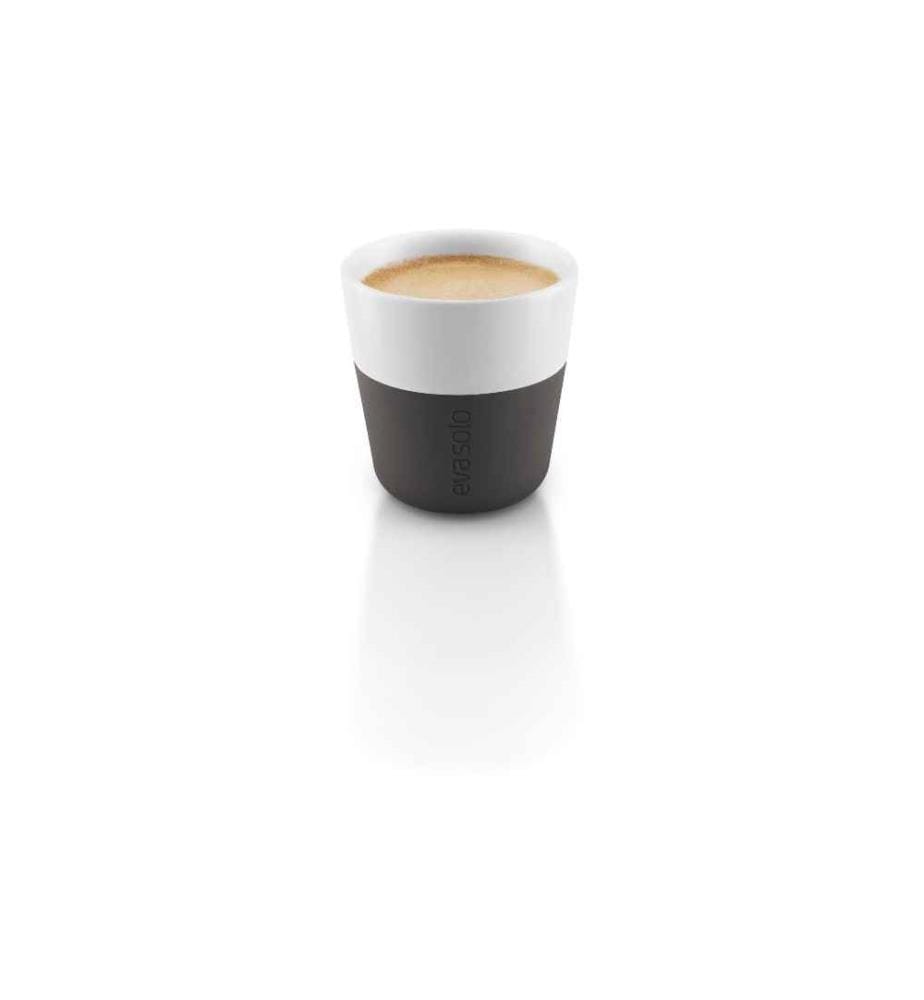 EVA SOLO - Espressotasse 80 ml, 2 Stück, Schwarz/Weiss