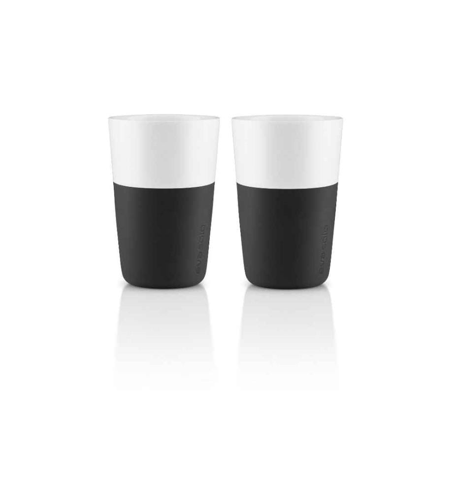 EVA SOLO - Latte Macchiato Becher 360 ml, 2 Stück, Schwarz/Weiss