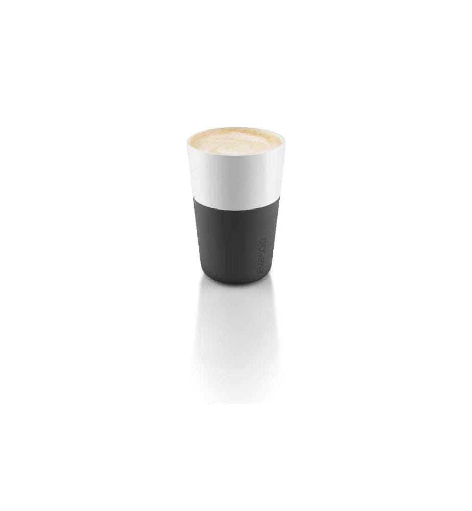 EVA SOLO - Latte Macchiato Becher 360 ml, 2 Stück, Schwarz/Weiss