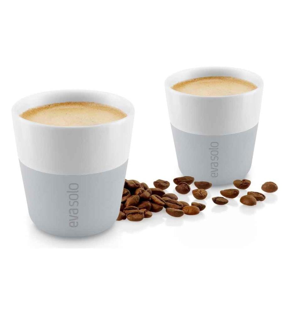 EVA SOLO - Espressotasse 80 ml, 2 Stück, Hellgrau/Weiss