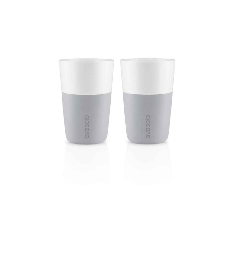 EVA SOLO - Latte Macchiato Becher 360 ml, 2 Stück, Hellgrau/Weiss