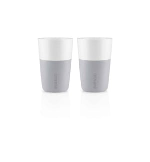 EVA SOLO - Latte Macchiato Becher 360 ml, 2 Stück, Hellgrau/Weiss