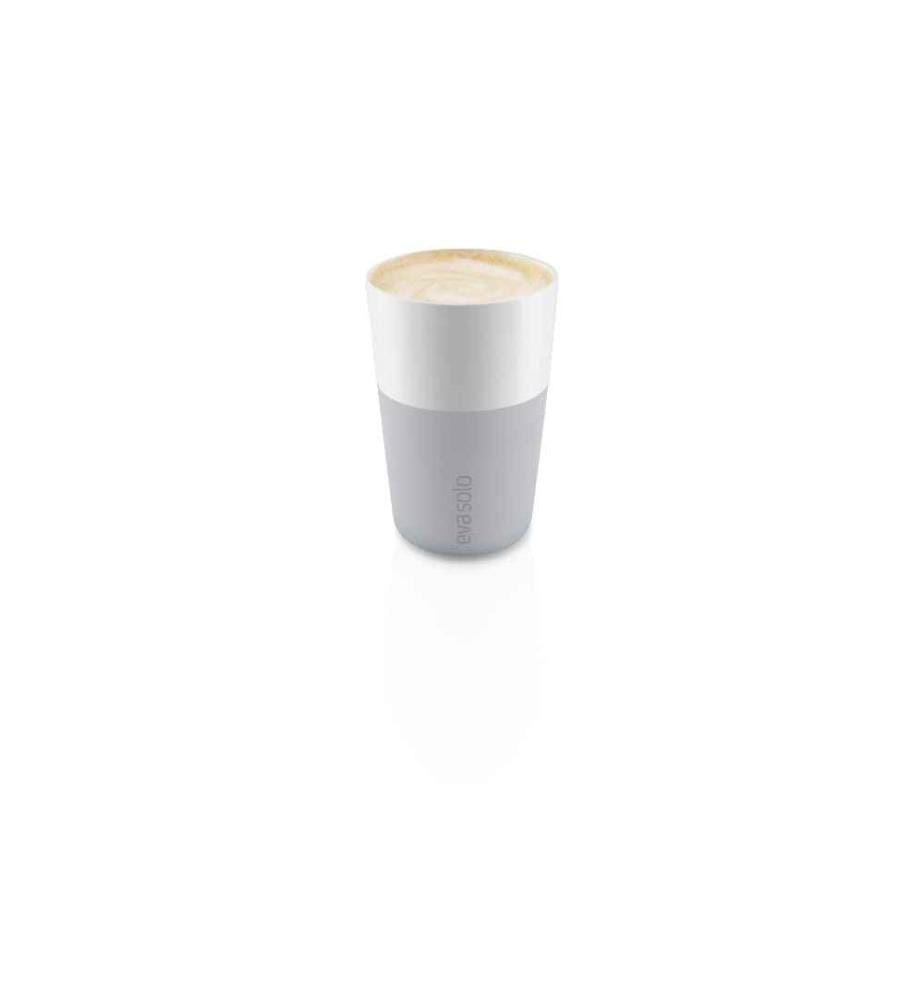 EVA SOLO - Latte Macchiato Becher 360 ml, 2 Stück, Hellgrau/Weiss