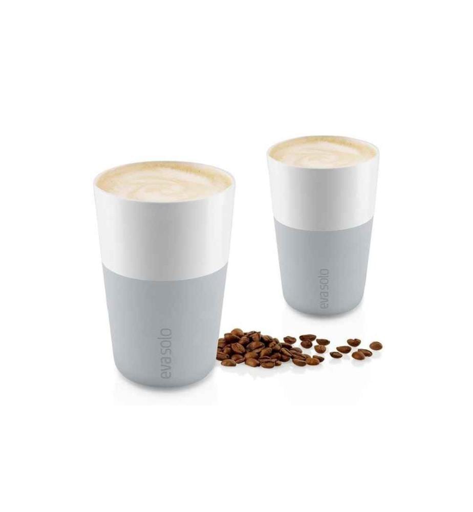 EVA SOLO - Latte Macchiato Becher 360 ml, 2 Stück, Hellgrau/Weiss