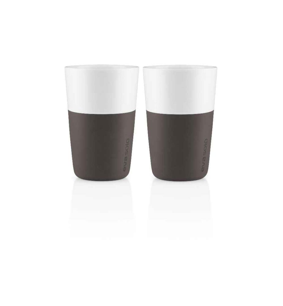 EVA SOLO - Latte Macchiato Becher 360 ml, 2 Stück, Braun/Weiss